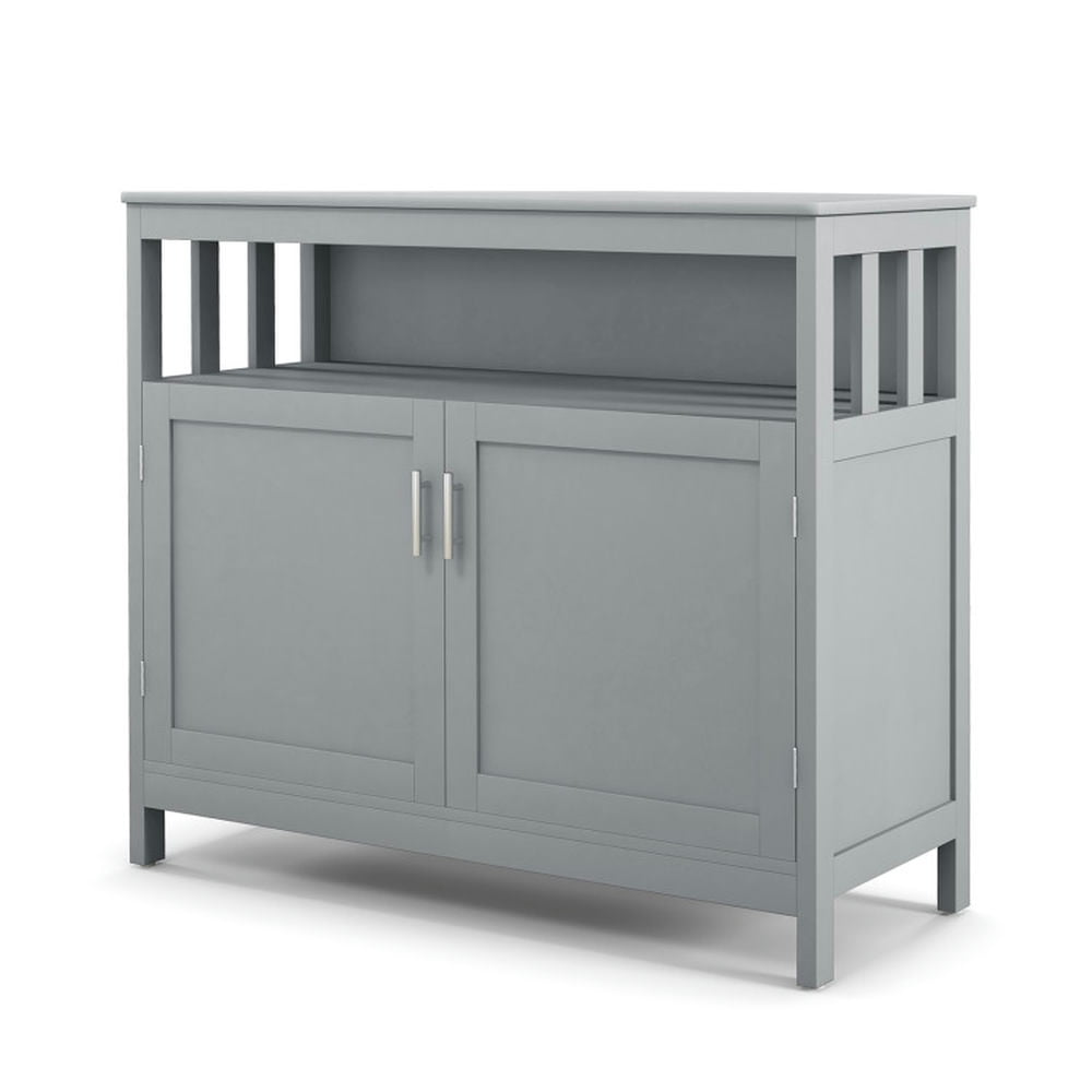 Finihen Kitchen Storage Cabinet, Buffet Sideboard, Kitchen Buffet Server Sideboard Storage Cabinet with 2 Doors and Shelf, for Dining Room, Kitchen, Living Room, Gray Finihen Kitchen Storage Cabinet, Buffet Sideboard, Kitchen Buffet Server Sideboard Storage Cabinet with 2 Doors and Shelf, for Dining Room, Kitchen, Living Room, Gray