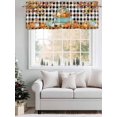 thumbnail image 3 of Thanksgiving Valances for Windows Fall Maple Leaf Car Pumpkin White Black Plaid Kitchen Valance Curtain Rod Pocket Small Curtains for Cafe Bathroom Laundry Basement 42" x 18", 3 of 8