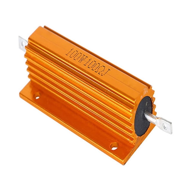 Riwesomey Resistor profesional de 100W y 100hm, convertidor de voltaje de repuesto, resistencias de servidor, reparación DIY, piezas de Herramientas eléctricas