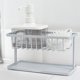 thumbnail image 3 of Cateissary 2 La capa de esponja de lavabo de baño drenaje estante de cocina, baño estante de almacenamiento filtro organizador Almacenamiento y organización del hogar Gris Cateissary HA001792-02B, 3 of 6