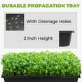 thumbnail image 2 of 1020 Trays with Holes (50 Pack) for Microgreens Growing Trays, Made in USA, Premium 10" x 20" Propagation Tray for Seed Trays and Flats Reusable, Fodder Trays with Drain Holes, 2 of 7