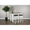 thumbnail image 7 of Pemberly Row Modern 30" Wood Backless Swivel Barstool in White (Set of 2), 7 of 7