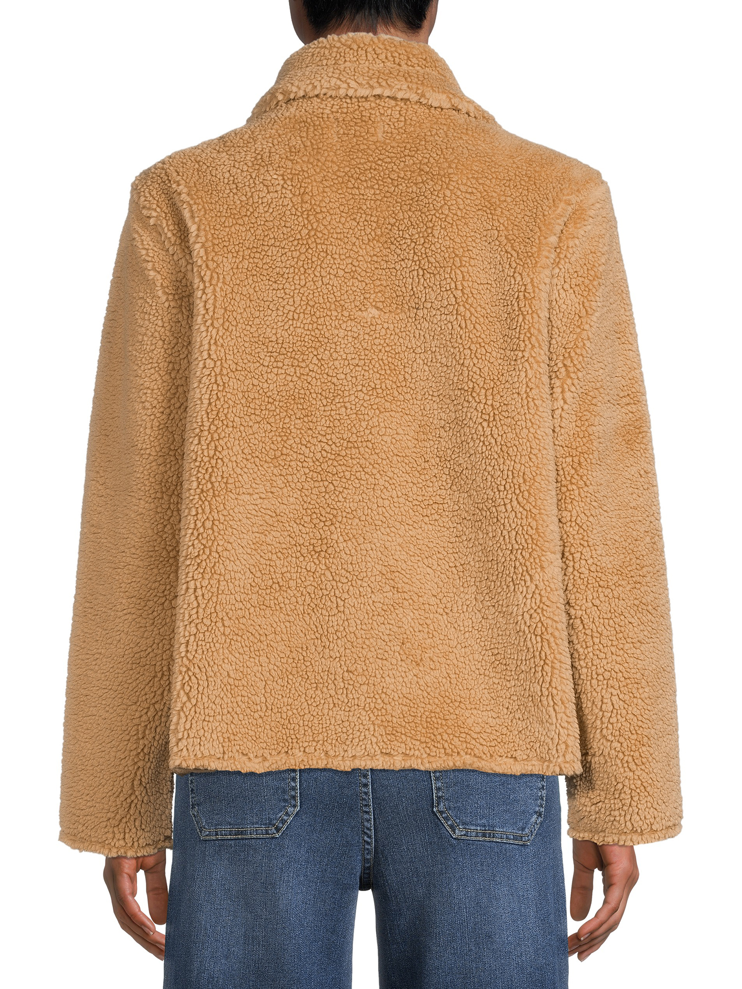 Time and Tru Women's Sherpa Jacket - image 3 of 5