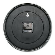 Universal UNV10441 12.63 in. Diameter 24-Hour Round Wall Clock Black Case