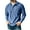 Blue, variant on Men's Vintage Y2K Long Sleeve Polo Shirt - Loose Button Down Lapel Golf T-Shirt, Breathable Distressed Casual Outdoor Pullover