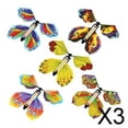 thumbnail image 1 of 3x 5x Juguete con Banda de Goma, Mariposa Mecánica Novedad Hadas Mariposa Voladora para Marcapáginas, Cumpleaños, Grandes Trucos de Fiesta, Decoración 3 piezas, 1 of 10