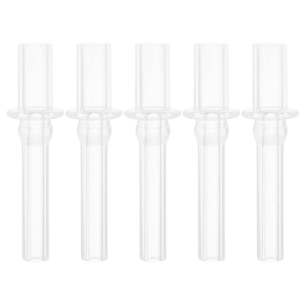 5 puntas de silicona para pajitas de botellas, vasos infantiles, repuestos y puntas reutilizables.