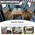 thumbnail image 3 of XYZCANDO Leopard Aztec Sunflower Cow RV Sofa Cover RV Couch Cushion Slipcovers Comfortable Loveseat Slipcovers for Travel Couch Stain Resistant Sofa Cover 2 Backrest Cover & 2 Bench Cover, 3 of 6