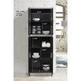 thumbnail image 6 of Hodedah 4 Door Kitchen Pantry 4 Shelves 5 Compartments in Chocolate-Grey Wood, 6 of 7