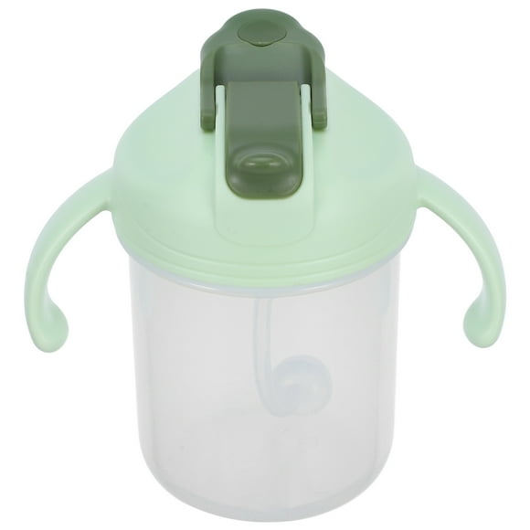 BRIGHTFUFU Práctico vaso con pajita, vaso con pajita para beber, para el cuidado de los ancianos, vaso para beber con tapa de paja, vaso portátil, vaso antiderrames para ancianos postrados en cama
