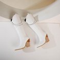 thumbnail image 4 of Otoño e invierno, botas cálidas de talla grande para mujer, tacón de cuña, tacón superalto, estampado de serpiente, botas altas Wmkox8yii sa2512, 4 of 9