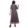 thumbnail image 3 of Moomaya Robe Kurti Tunique Longue Ligne A pour Femmes, Manches au Coude, Kurti Décontractée Imprimée, 3 of 5