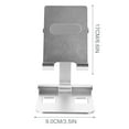 thumbnail image 2 of LULULION 1Pc Universal Silver Mobile Phone Holder Aluminium Alloy Durable Phone Stand, 2 of 7