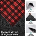 thumbnail image 3 of Red and Black Christmas Plaid Pattern Kitchen Rugs Sets Of 3,Kitchen Runner Rugs Non Skid Washable,Decorative Kitchen Floor Mats for Kitchen,Sink,Laundry,17"x30"+ 17"x47" + 17"x59", 3 of 6