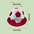 thumbnail image 3 of Football Fan Bucket Hat with Soccer Ball Design, Adult Cheering Cap for Matches, Casual Outdoor Sports Headwear, 3 of 3