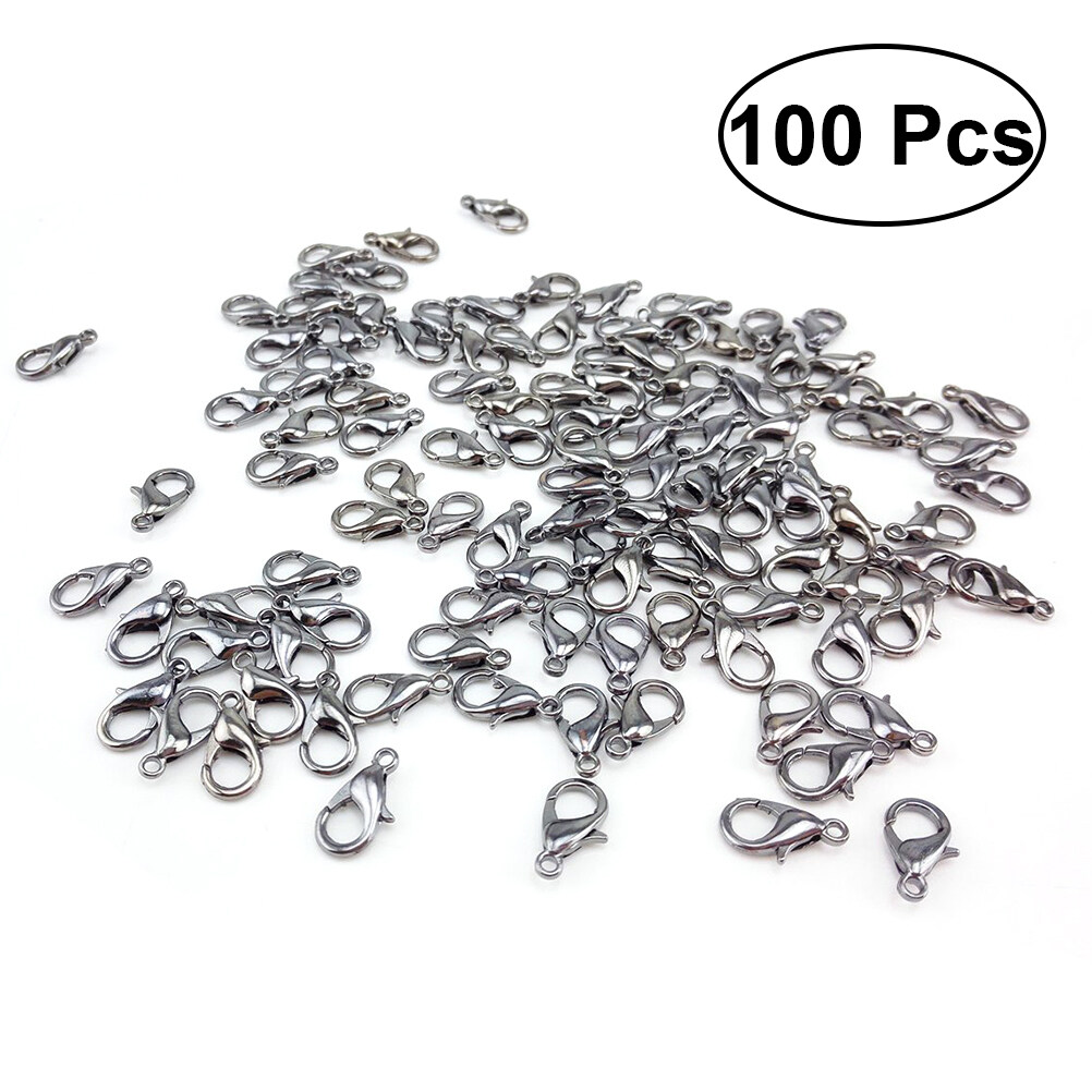 100pcs 7x12mm Curved Lobster Clasps Lobster Claw Clasps DIY Jewelry