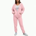 thumbnail image 4 of Towmus Sweatsuits for Women Set 2 Piece Outfits for Womens Jogging Suit Casual Long Sleeve Full Zipper Hoodied Sweatshirt Pants Sets with Pockets, 4 of 6