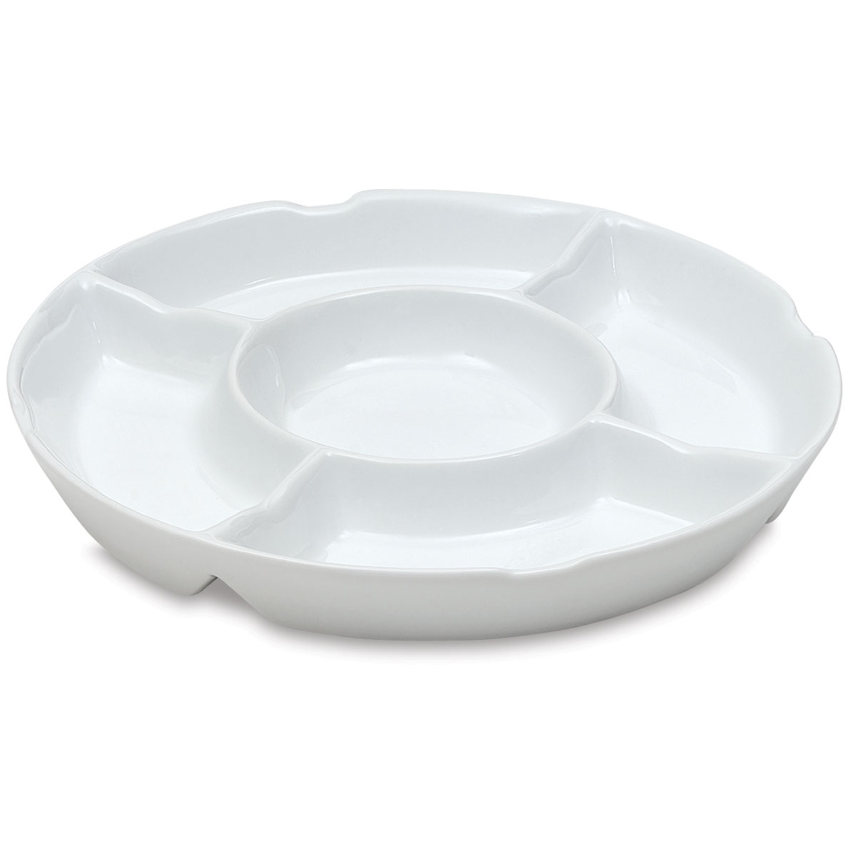 Richeson Round Palette - 1-1/4" x 7-1/4", With 5 Wells