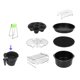 thumbnail image 3 of de accesorios para freidora de aire antiadherente de 8 piezas, piezas de freidora de aire, soporte de metal de material acero, rejilla ,, 3 of 9
