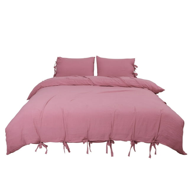 PiccoCasa Ensemble de Housse de Couette Doux 3 Pcs Ensemble de Literie en Microfibre Polyester