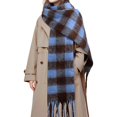 thumbnail image 1 of wonima44 Women's Winter Scarfs, Mohair Vintage Scarf for Women and Men, Large Chunky Scarf Cashmere Feel Blanket Wrap, 1 of 1