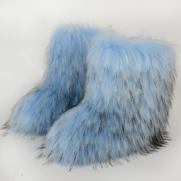 Botas de animales de imitación de color a la moda para mujer más botas de cachemir botas de nieve Wmkox8yii ghj835