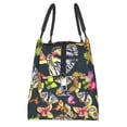 thumbnail image 4 of Vsdgher Butterfly Wild Insect Print Insulated Reusable Bags with Sturdy Zipper and Handles, Foldable Totes for Hot or Cold Food Bring or Delivery, 4 of 8