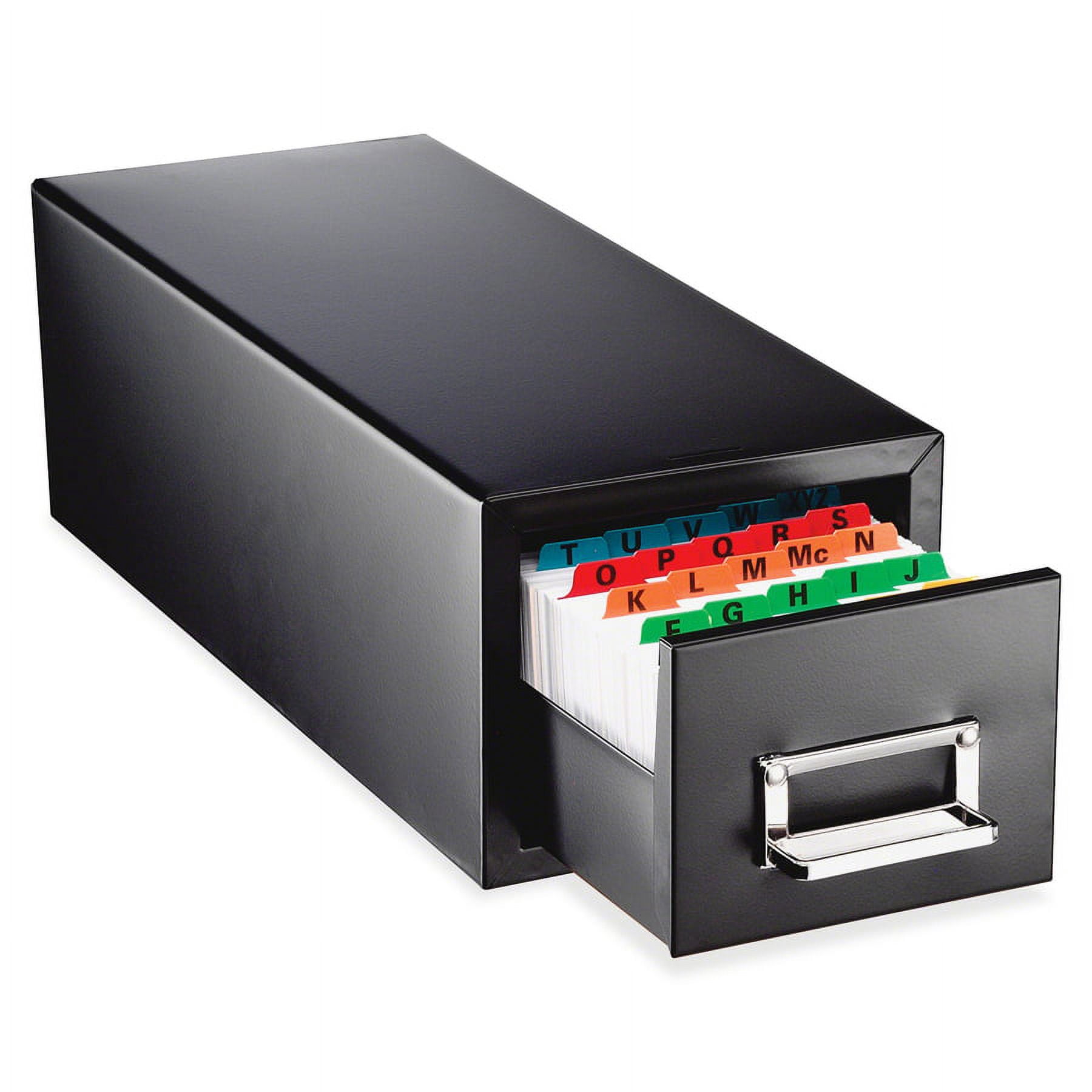 MMF, MMF263F5816SBLA, Card File Drawers, 1 Each, Black
