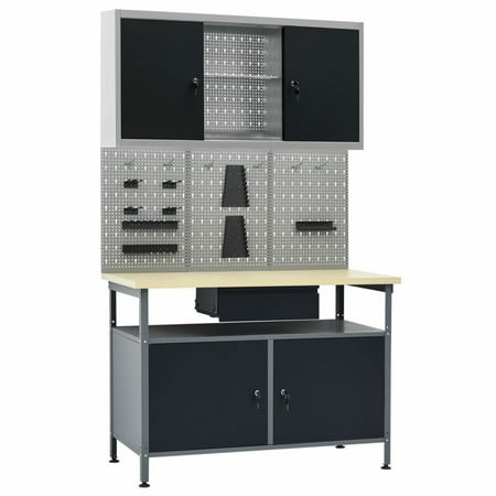 

Suzicca Workbench with Three Wall Panels and One Cabinet