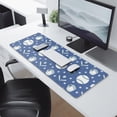 thumbnail image 2 of Long Mouse Pads for Desk,Baseball Stars Pattern Desk Mats on Top Of Desks, Desk Mouse Pad Extra Large with 3mm Non-Slip Base and Stitched Edge for Gaming,Office,Work,Home 31.5"x11.8", 2 of 6