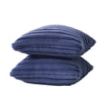 thumbnail image 5 of Mainstays 18" x 18" Washed Indigo Channel Faux Fur Decorative Pillow Covers (2 Count), 5 of 5