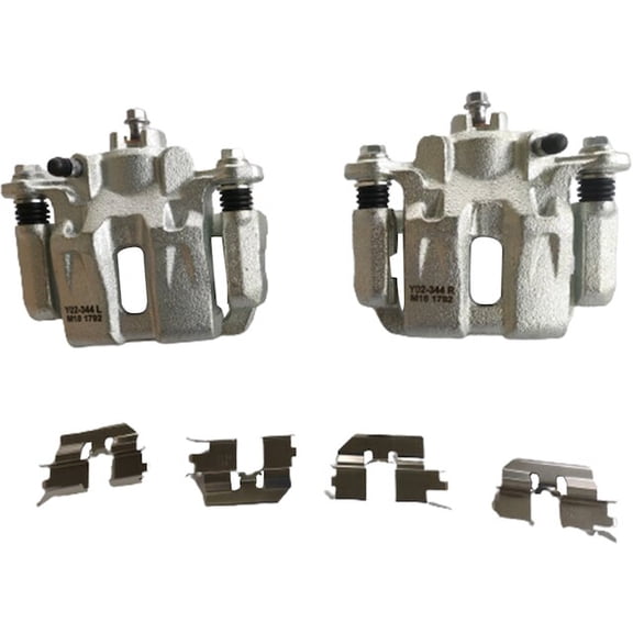 Rear Brake Caliper Set of 2 - Compatible with 2006 - 2014 Honda Ridgeline (with Metal Piston) 2007 2008 2009 2010 2011 2012 2013