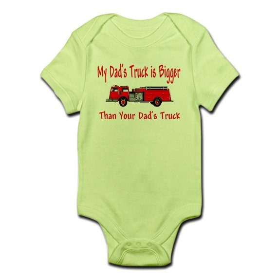 CafePress - Firetruck Daddy Infant Bodysuit - Baby Light Bodysuit