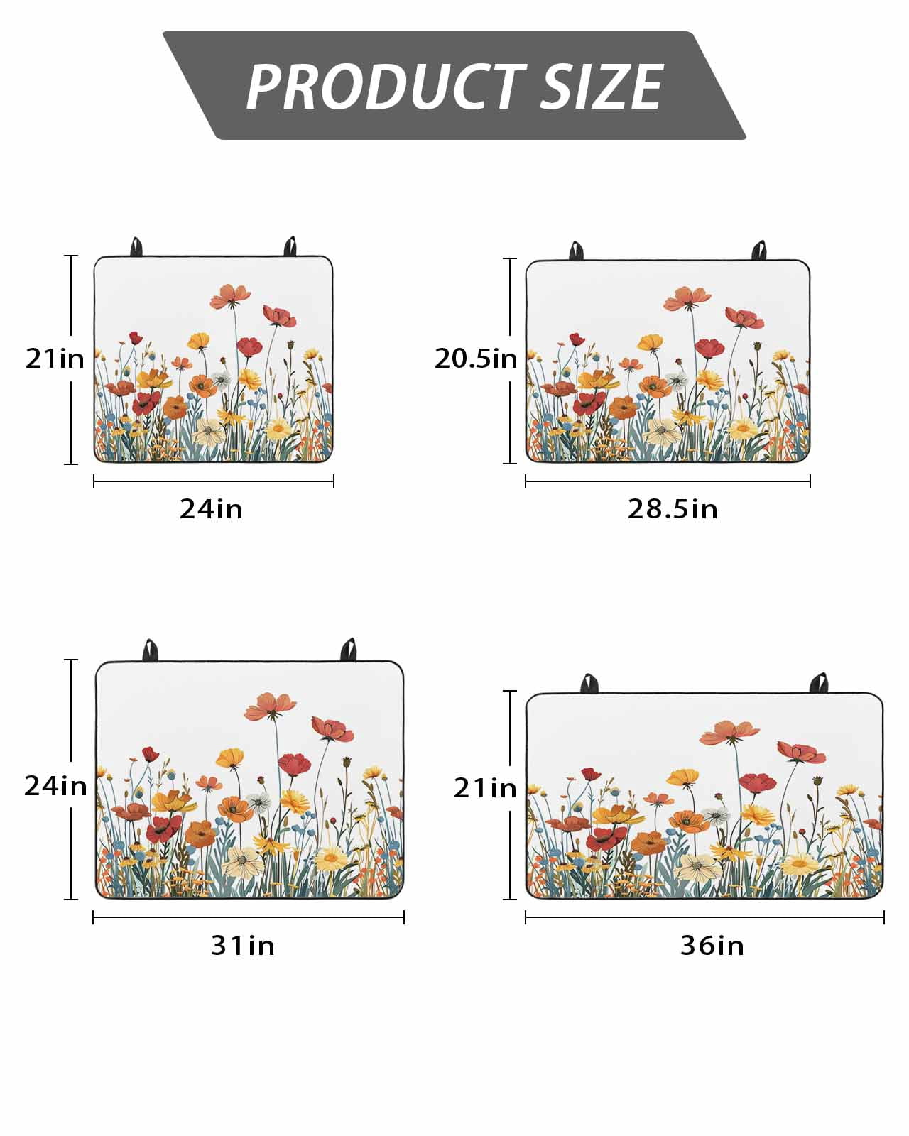 Stove Top Covers for Electric Stove, Spring Floral Glass Stovetop Cover Protector, Watercolor Elegant Botanical Summer Induction Cooktop Protector Oven Mat for Kitchen Countertop 24"x21"