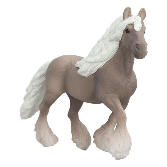 Toymany 6PCS 5 InchLarge Horse Figurines Set, Detailed Textures, FoalAnimal Toy Figures, Christmas Birthday Gift Decoration For Kids, Toddlers, Children