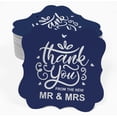 thumbnail image 2 of Inkdotpot Pack Of 100 Thank You From The New Wedding Paper Tags DIY Craft Bracket Shape Real Silver Foil Hang Tags, 2 of 7