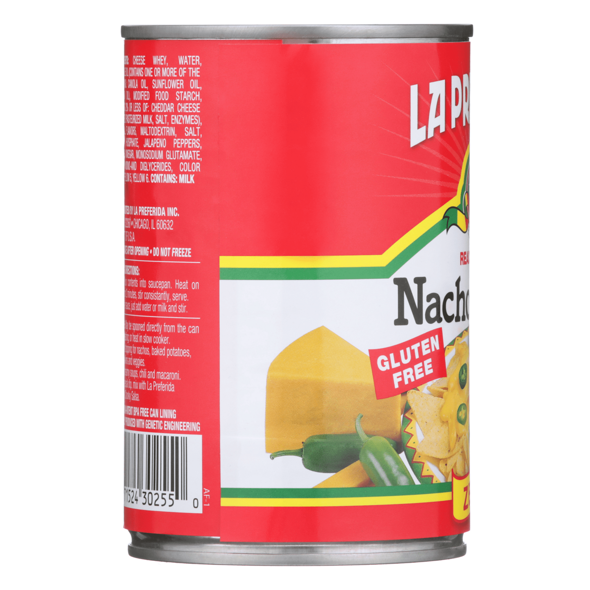 (12 pack) La Preferida Shelf Stable pourable Zesty Nacho Cheese Sauce, 15 oz Can,