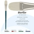 thumbnail image 2 of Creative Mark Berlin Synthetic Long Handle Artist Brush - Filbert # 32 - Handmade in Germany Art Paint Brush w/ Synthetic Filament for Acrylics, Oils, Alkyds - Art Brush w/ Sustainable Wood Handle, 2 of 7