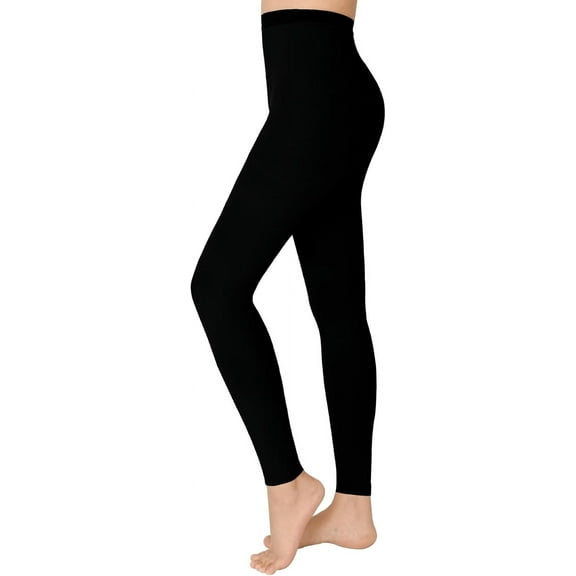 MARTINE MALL 20-30 mmHg Medical Footless Compression Pantyhose Black 2XL Size Nylon Compression Stockings for Women & Men