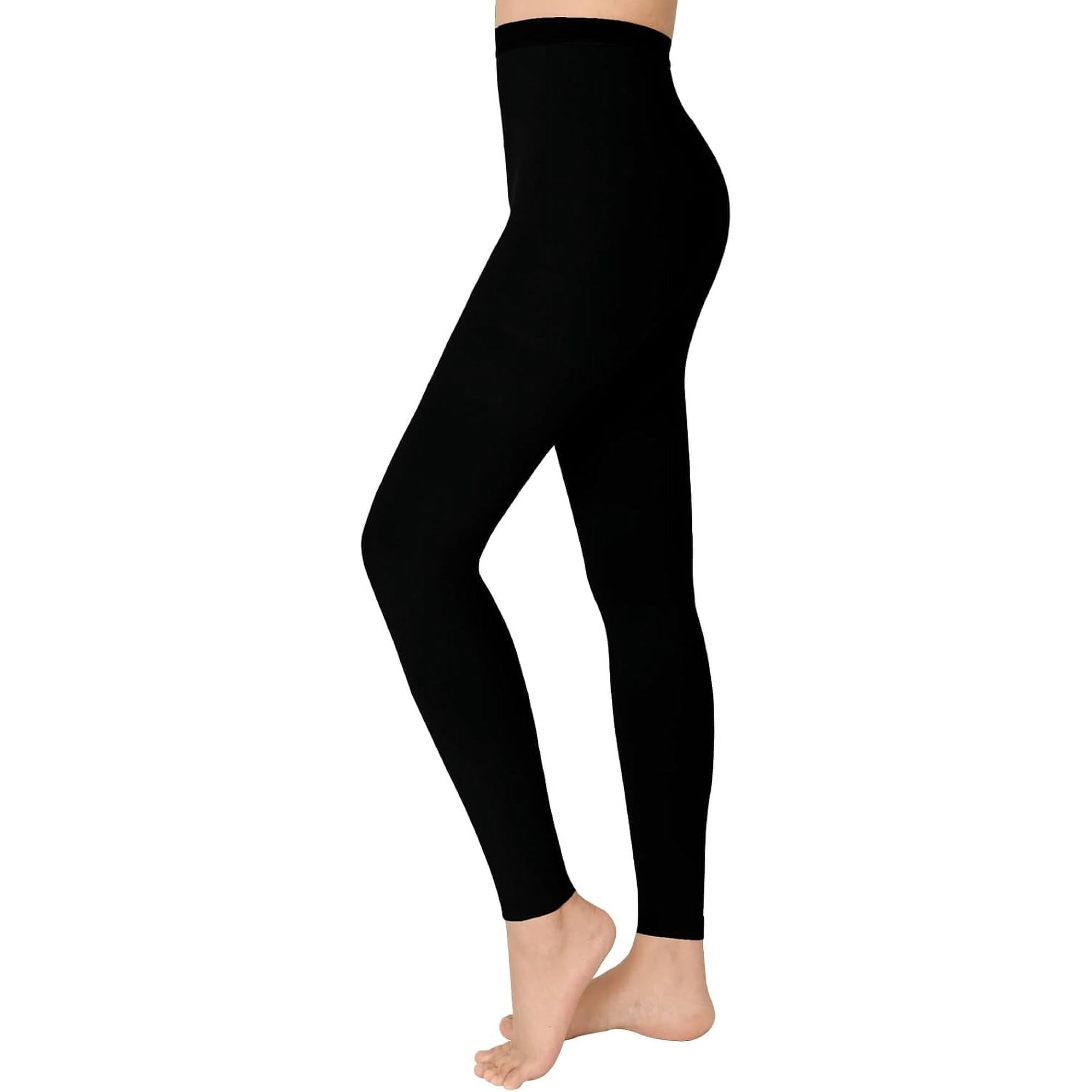 MARTINE MALL 20-30 mmHg Medical Footless Compression Pantyhose Black 2XL Size Nylon Compression Stockings for Women & Men