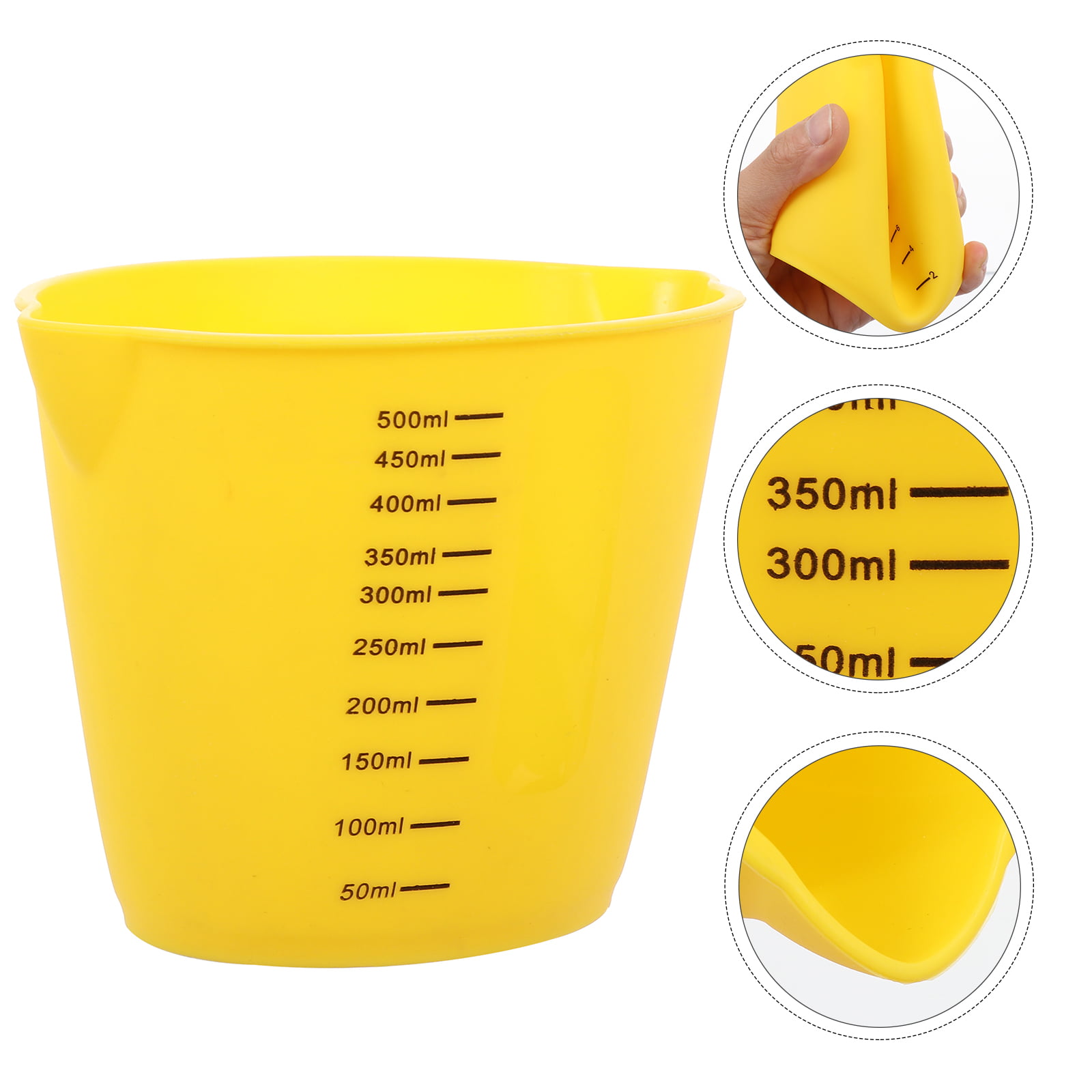 Magic Resin | 2 x 500ml & 2 x 250ml | Silicone Measuring Cups | Premium Quality & Non-Stick | Great for Epoxy Resin Mixing | BPA Free & Microwave