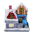 thumbnail image 1 of Decoración navideña de casa de pueblo con luces de colores Escena de pueblo navideño EstiloD, 1 of 5
