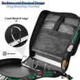 thumbnail image 5 of Haosy 3 Ring Zipper Binder with Shoulder Strap Waterproof Trapper Keeper 2 Inch D-Ring 500 Sheets Capacity, Santa Claus Candy Canes Holly Leaves, 5 of 8