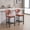 Orange, variant on Noble House Modern Upholstered Fabric Bar Stools with Metal Legs, Set of 2, Orange
