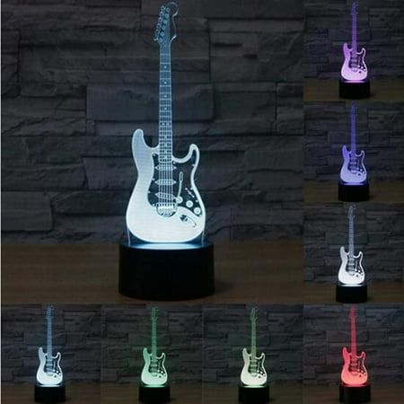 

Creative Electric Guitar 3d Night Light Led 7 Color Changing Touch Table Lamp Valentine s Day Birthday Gifts Home Office Decorations Lamp