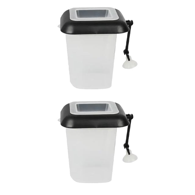 2pcs acuario alimentadores de plástico tanques de peces tornillo rojo alimentador de alimentación de alimentación de alimentación