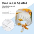 thumbnail image 3 of Salouo Sunny Yellow SunFlower Print Adjustable Working Caps,1 Pcs Working Hats Elastic Scrub Hats Elastic Tie Back Hats Unisex Nurse Scrub Cap Nurse Hats ,One Size, 3 of 7
