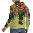 thumbnail image 4 of Lsque Pikmin Pattern Casual Men's Hoodie,Hooded Sweatshirt with Kangaroo Pocket,Pullover Hoodie-4X-Large, 4 of 8