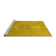 thumbnail image 2 of Ahgly Company Machine Washable Indoor Rectangle Abstract Yellow Modern Area Rugs, 8' x 12', 2 of 4