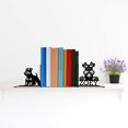 thumbnail image 3 of Handmadetneonsign Custom Miniature Schnauzer Metal Bookends, Dog Name Bookend, Bookends For Shelves 69529, 3 of 5